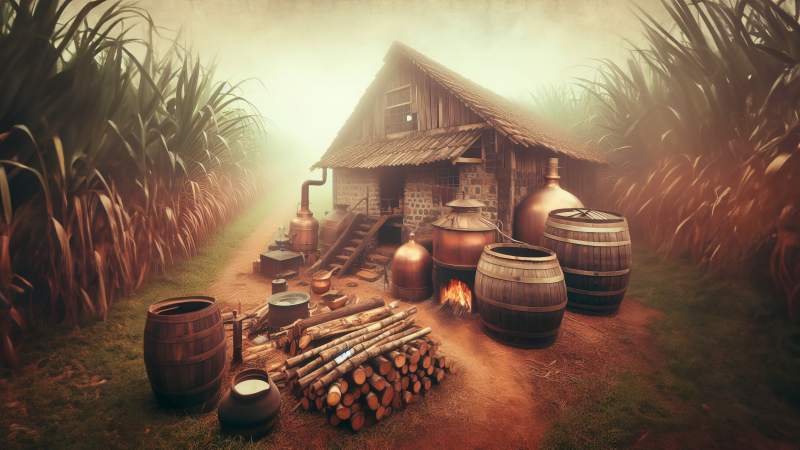 an old cachaça still